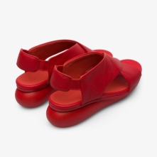 Camper Balloon Womens Wedge Sandals US-90960 Red Factory Outlet USA